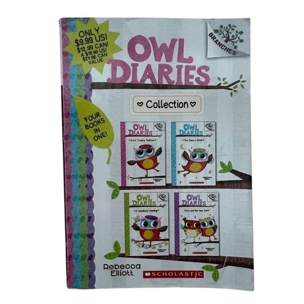 Owl Diaries Collection Rebecca Elliott Scholastic Four Books in One Early Reader